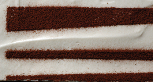 Tiramisu vue dessus vue 1