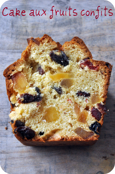 Cake aux fruits confits pierre herme tranche deux