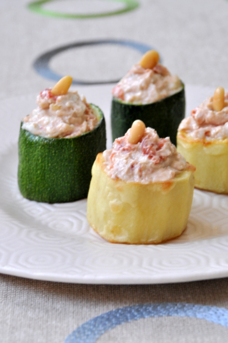 Petits legumes farcis roquefort