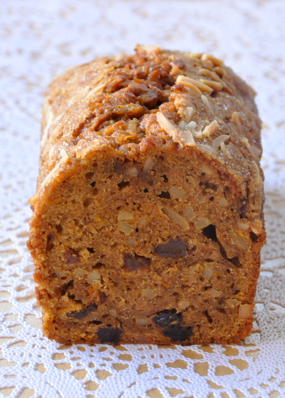 Cake gateau potimarron raisins amandes