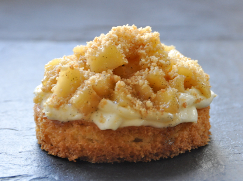 Sable breton pommes creme legere vanille
